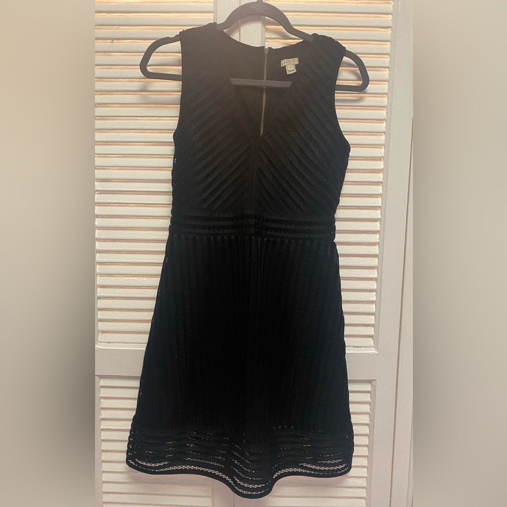 Black midi J Crew dress, in like new condition.